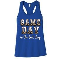 Game Day Is The Best Day Baseball Game Day Meaningful Gift Women's Racerback Tank