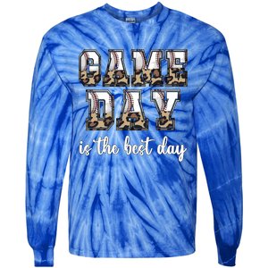 Game Day Is The Best Day Baseball Game Day Meaningful Gift Tie-Dye Long Sleeve Shirt