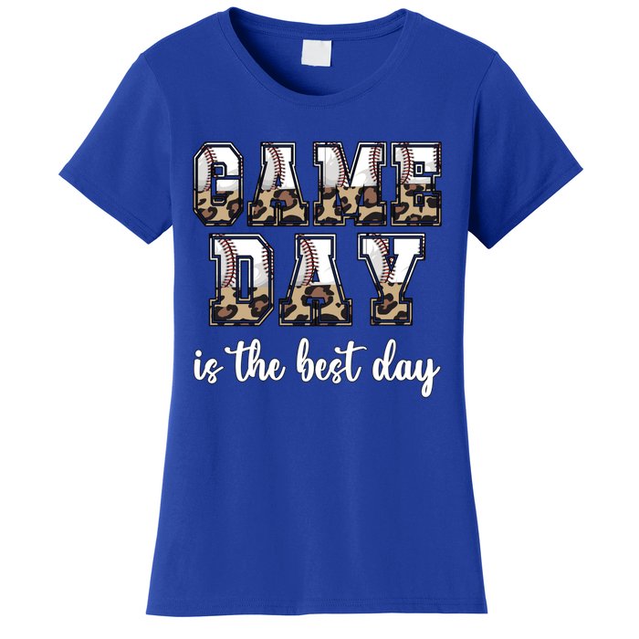 Game Day Is The Best Day Baseball Game Day Meaningful Gift Women's T-Shirt