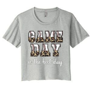 Game Day Is The Best Day Baseball Game Day Meaningful Gift Women's Crop Top Tee