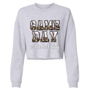 Game Day Is The Best Day Baseball Game Day Meaningful Gift Cropped Pullover Crew