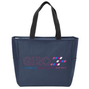 Giro D Italia The WorldS Most Beautiful Bike Race Zip Tote Bag