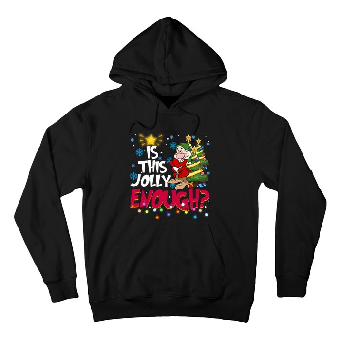 Grumpy Dwarf Is This Jolly Enough Christmas Lights Grumpy Dwarf Hoodie