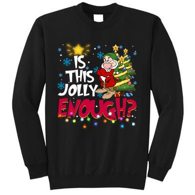 Grumpy Dwarf Is This Jolly Enough Christmas Lights Grumpy Dwarf Sweatshirt