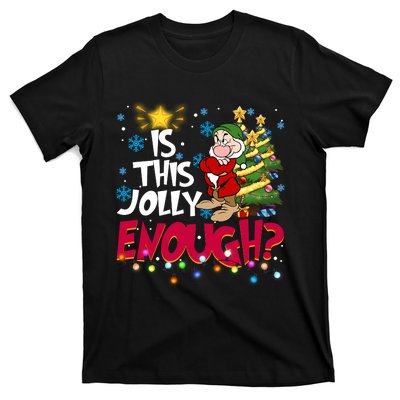 Grumpy Dwarf Is This Jolly Enough Christmas Lights Grumpy Dwarf T-Shirt