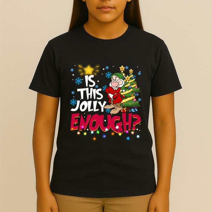 Grumpy Dwarf Is This Jolly Enough Christmas Lights Grumpy Dwarf T-Shirt