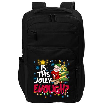 Grumpy Dwarf Is This Jolly Enough Christmas Lights Grumpy Dwarf Impact Tech Backpack