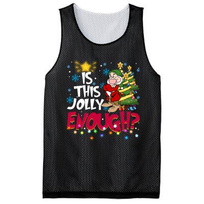 Grumpy Dwarf Is This Jolly Enough Christmas Lights Grumpy Dwarf Mesh Reversible Basketball Jersey Tank