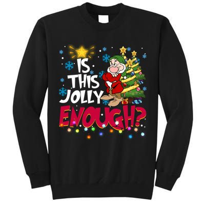 Grumpy Dwarf Is This Jolly Enough Christmas Lights Grumpy Dwarf Tall Sweatshirt