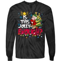 Grumpy Dwarf Is This Jolly Enough Christmas Lights Grumpy Dwarf Tie-Dye Long Sleeve Shirt