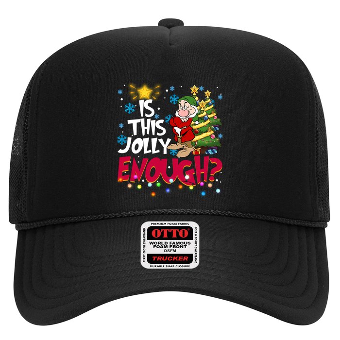 Grumpy Dwarf Is This Jolly Enough Christmas Lights Grumpy Dwarf Trucker Hat
