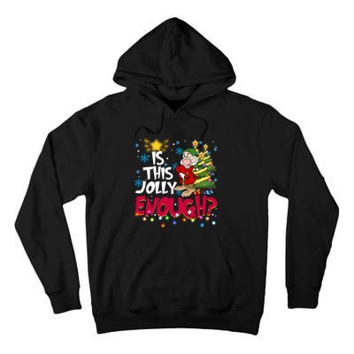 Grumpy Dwarf Is This Jolly Enough Christmas Lights Grumpy Dwarf Tall Hoodie