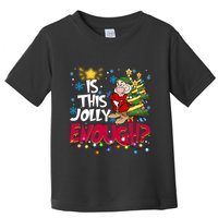 Grumpy Dwarf Is This Jolly Enough Christmas Lights Grumpy Dwarf Toddler T-Shirt
