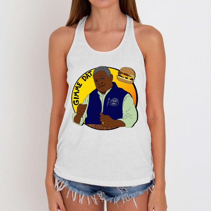 Gimme Dat I Think You Should Leave Women's Knotted Racerback Tank