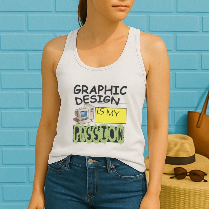 Graphic Design Is My Passion Womens Tank Top