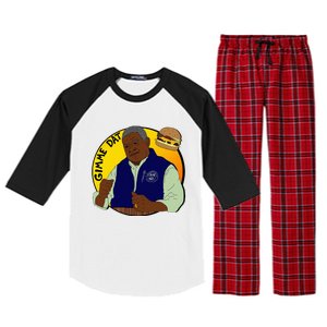 Gimme Dat I Think You Should Leave Raglan Sleeve Pajama Set