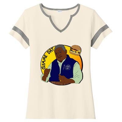 Gimme Dat I Think You Should Leave Ladies Halftime Notch Neck Tee