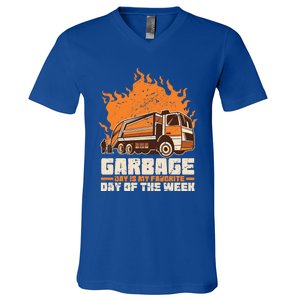 Garbage Day Is My Favorite Day Of The Week Gift V-Neck T-Shirt