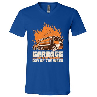 Garbage Day Is My Favorite Day Of The Week Gift V-Neck T-Shirt