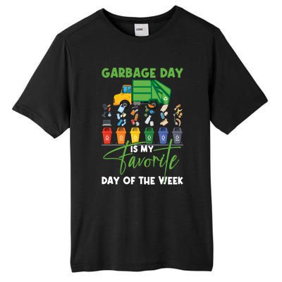 Garbage Day Is My Favorite Day Of The Week Truck Trash Cute Gift Tall Fusion ChromaSoft Performance T-Shirt