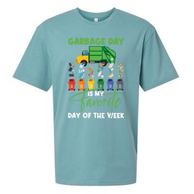 Garbage Day Is My Favorite Day Of The Week Truck Trash Cute Gift Sueded Cloud Jersey T-Shirt