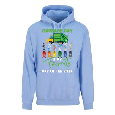 Garbage Day Is My Favorite Day Of The Week Truck Trash Cute Gift Unisex Surf Hoodie