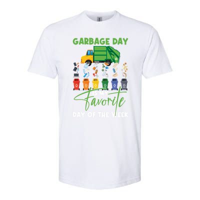 Garbage Day Is My Favorite Day Of The Week Truck Trash Cute Gift Softstyle CVC T-Shirt