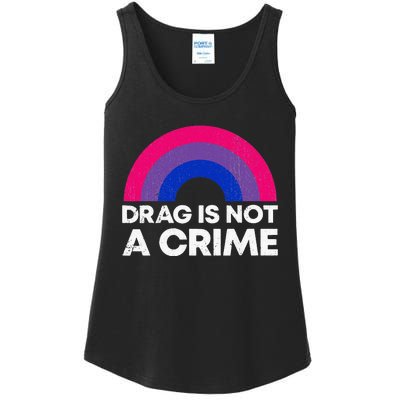 Groovy Drag Is Not A Crime Protect LGBTQ Rights Equality Ladies Essential Tank