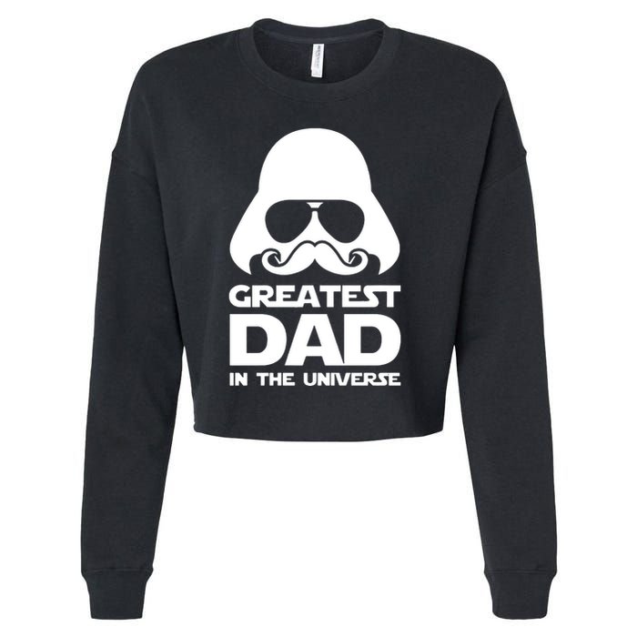 Greatest Dad In The Universe Cropped Pullover Crew