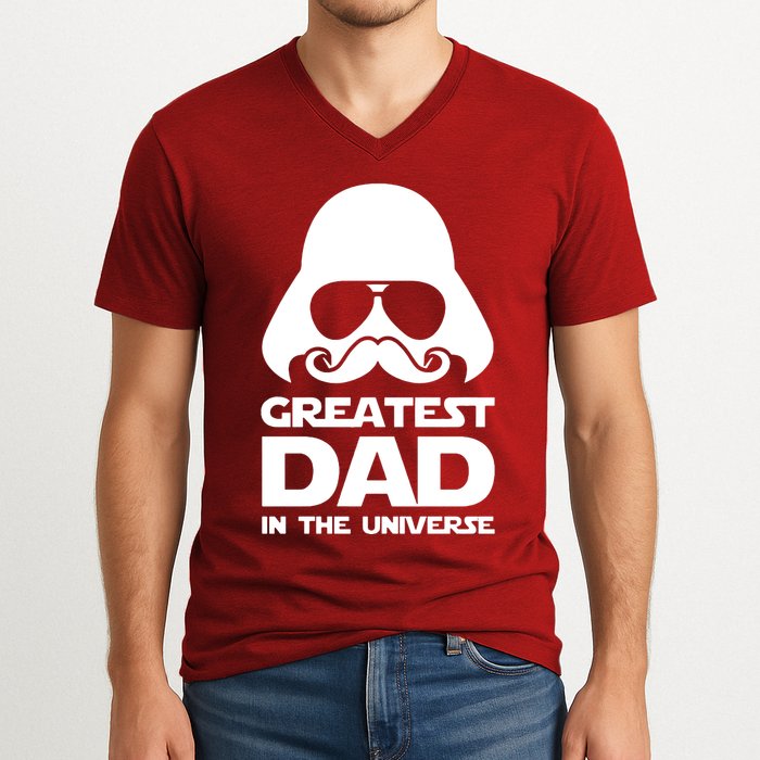 Greatest Dad In The Universe V-Neck T-Shirt