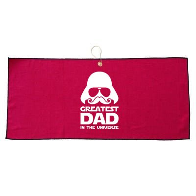 Greatest Dad In The Universe Large Microfiber Waffle Golf Towel