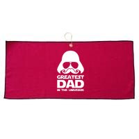 Greatest Dad In The Universe Large Microfiber Waffle Golf Towel
