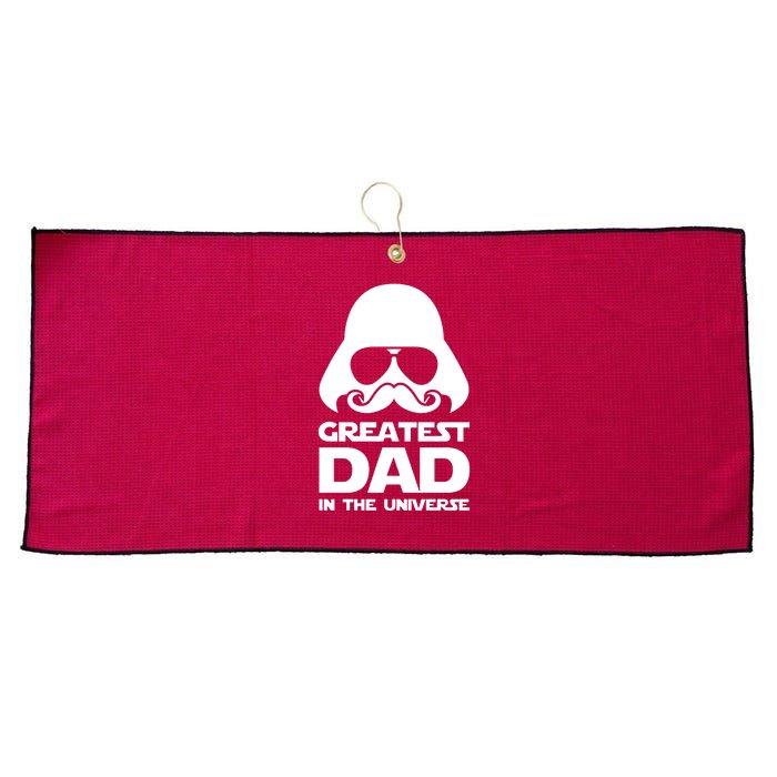 Greatest Dad In The Universe Large Microfiber Waffle Golf Towel