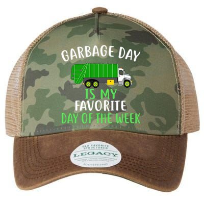 Garbage Day Is My Favorite Day Of The Week Gift For Gift Legacy Tie Dye Trucker Hat