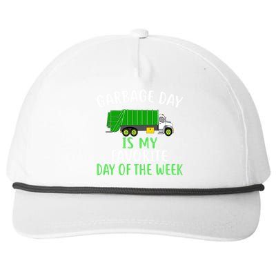 Garbage Day Is My Favorite Day Of The Week Gift For Gift Snapback Five-Panel Rope Hat