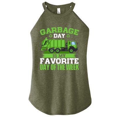 Garbage Day Is My Favorite Day Trash Waste Truck Collector Women’s Perfect Tri Rocker Tank