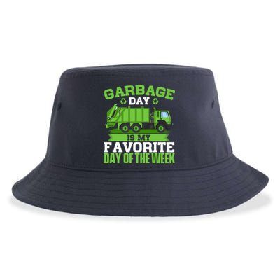 Garbage Day Is My Favorite Day Trash Waste Truck Collector Sustainable Bucket Hat