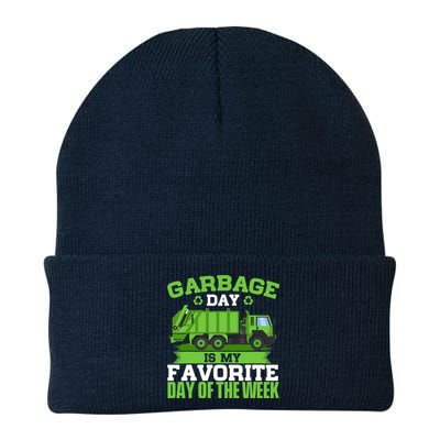 Garbage Day Is My Favorite Day Trash Waste Truck Collector Knit Cap Winter Beanie