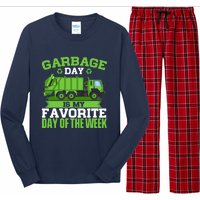 Garbage Day Is My Favorite Day Trash Waste Truck Collector Long Sleeve Pajama Set