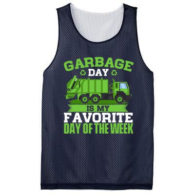 Garbage Day Is My Favorite Day Trash Waste Truck Collector Mesh Reversible Basketball Jersey Tank