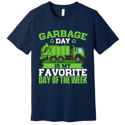 Garbage Day Is My Favorite Day Trash Waste Truck Collector Premium T-Shirt