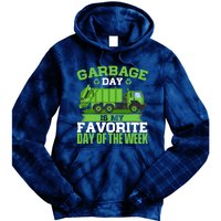 Garbage Day Is My Favorite Day Trash Waste Truck Collector Tie Dye Hoodie