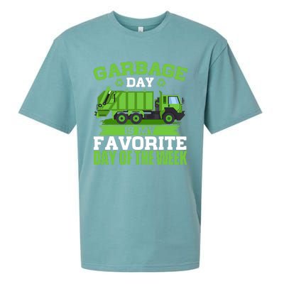 Garbage Day Is My Favorite Day Trash Waste Truck Collector Sueded Cloud Jersey T-Shirt