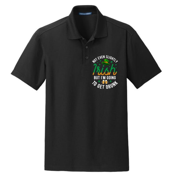 Get Drunk Ireland Irish Proud St Patrick Day Dry Zone Grid Polo