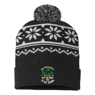 Get Drunk Ireland Irish Proud St Patrick Day USA-Made Snowflake Beanie