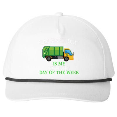 Garbage Day Is My Favorite Day Of The Week Gift For Gift Snapback Five-Panel Rope Hat