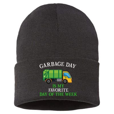 Garbage Day Is My Favorite Day Of The Week Gift For Gift Sustainable Knit Beanie