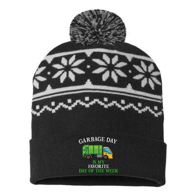 Garbage Day Is My Favorite Day Of The Week Gift For Gift USA-Made Snowflake Beanie