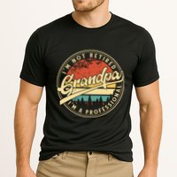 Grandparents Day Im Not Retired Im A Professional Grandpa Cooling Performance Crew T-Shirt
