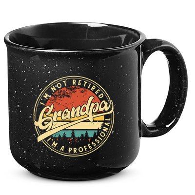 Grandparents Day Im Not Retired Im A Professional Grandpa 15oz Campfire Ceramic Mug